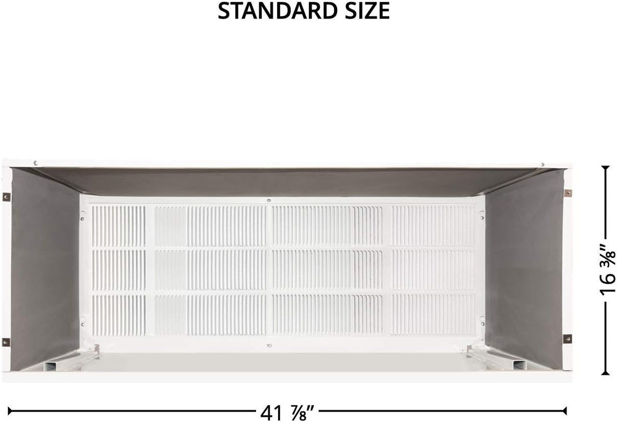 Folded Metal PTAC Wall Sleeve And Exterior Grille with Condensate Drain Kit Z37096