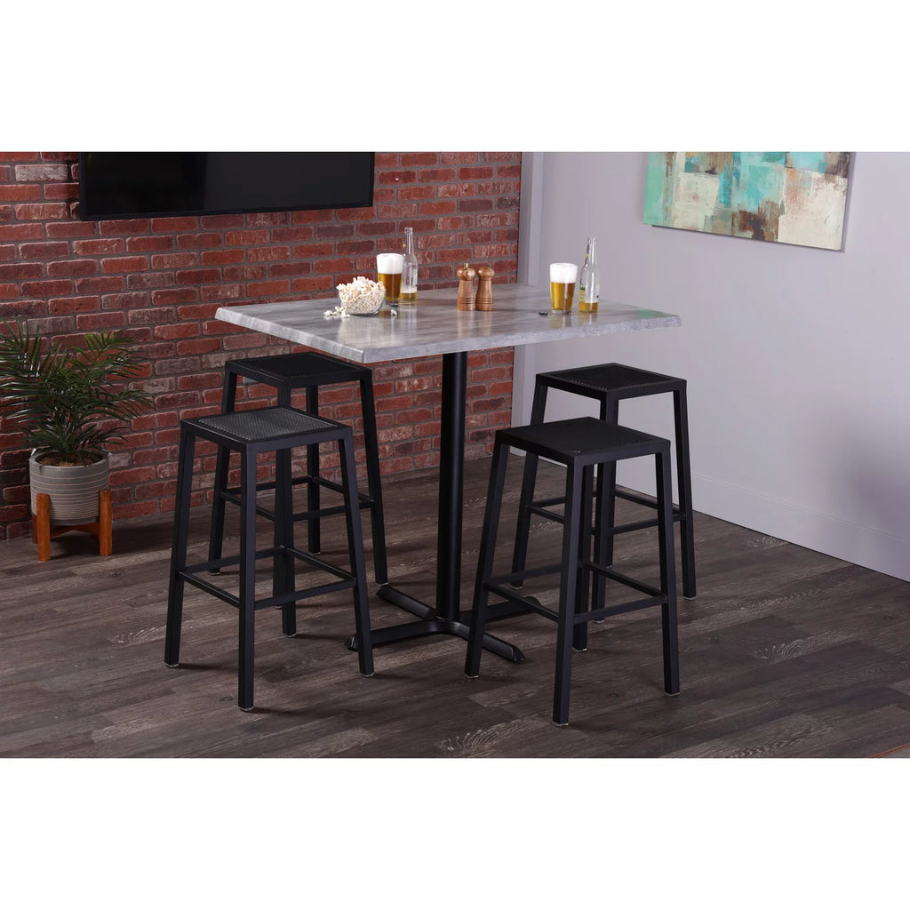 36 in. Tall Round Table with 30 in. Dia. White Ash Top V583