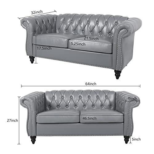 Beige Velvet Sofa Loveseat Chair 3 Piece Set J195172