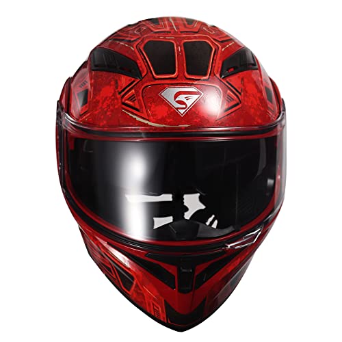 Motorcycle Dual Visor Flip up Modular Full Face Helmet W168