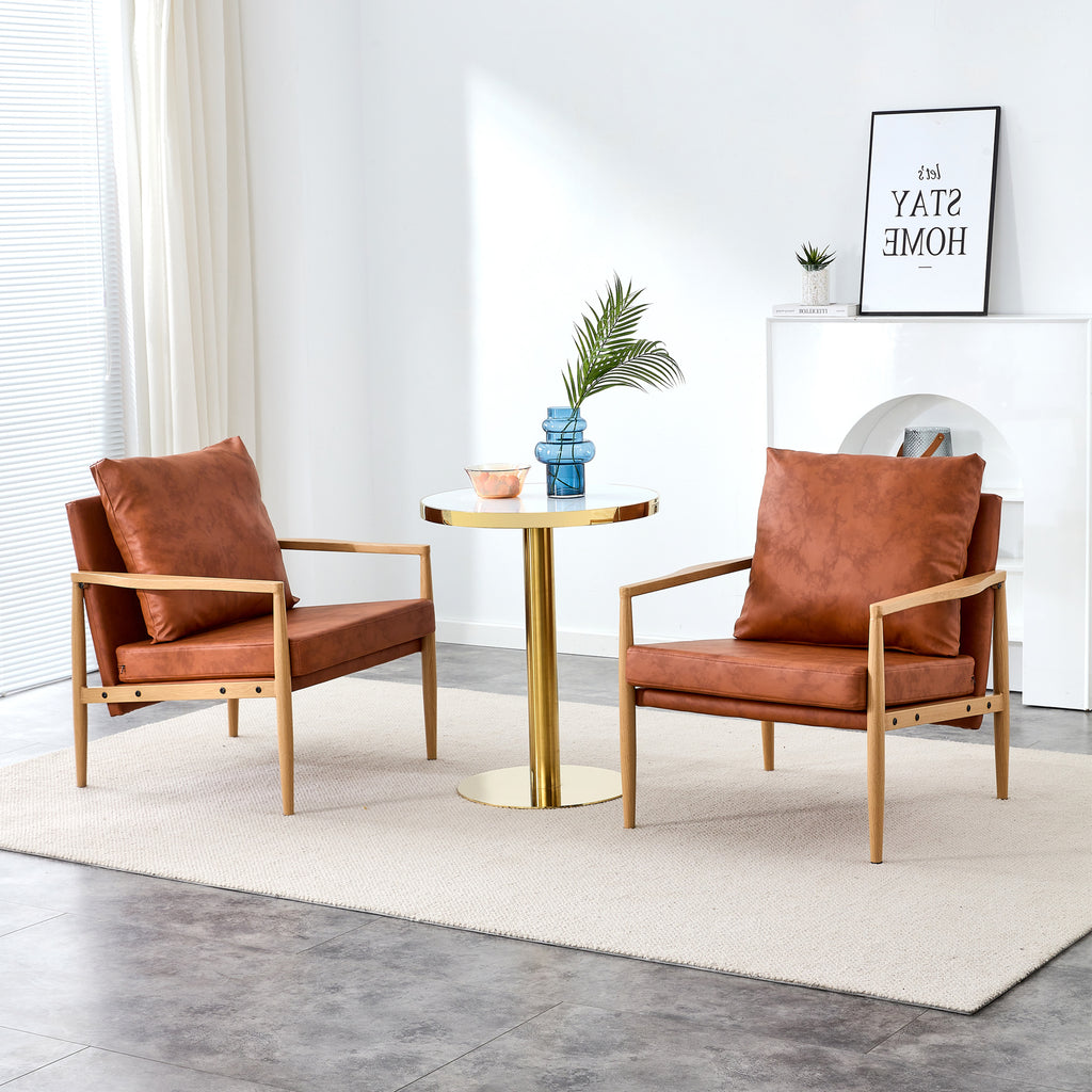 PU Leather Upholstered Armchair P245788