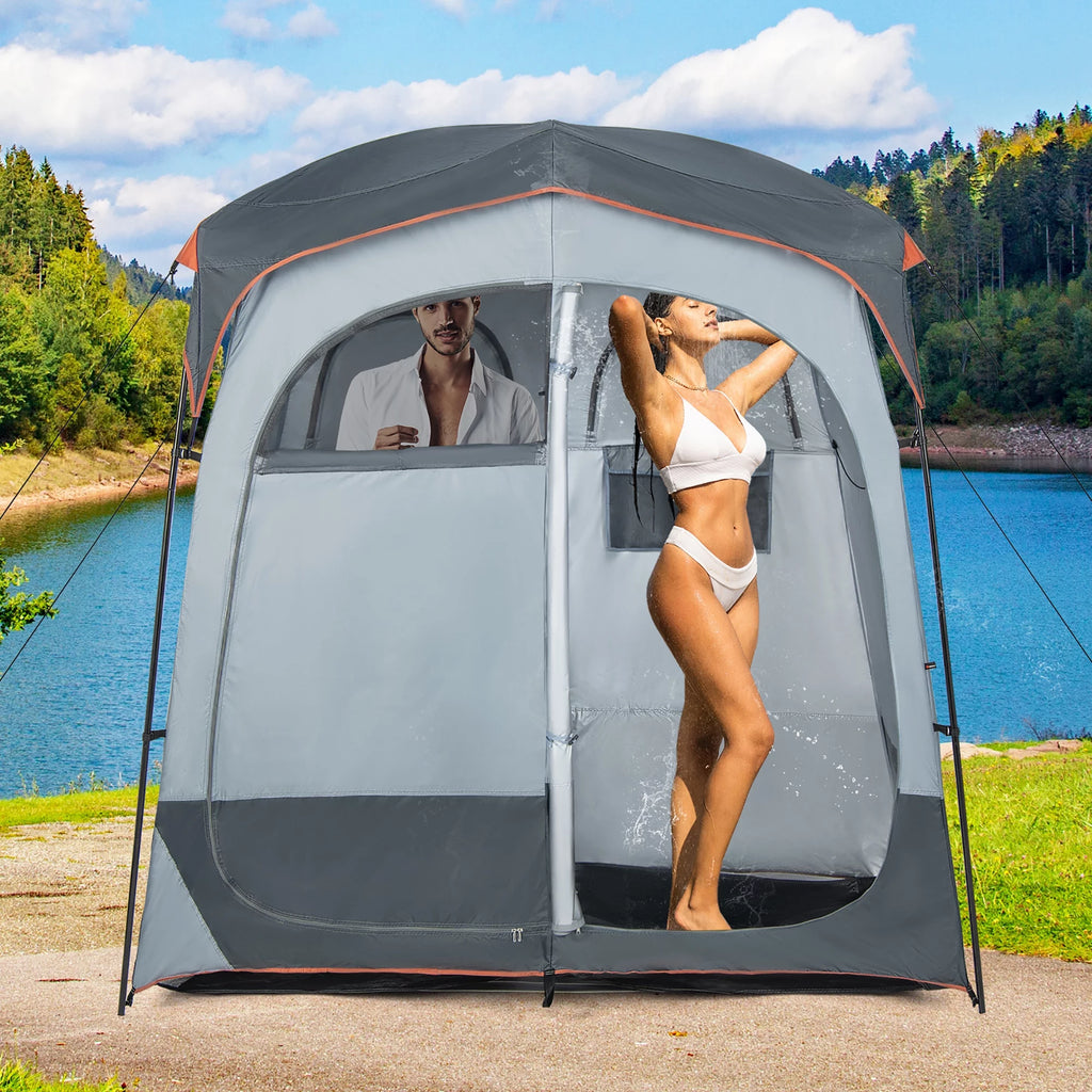2 Room Oversize Portable Shower Tent R5163