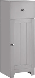 Small Grey Bathroom Floor Storage Cabinet with 1 Drawer K45951