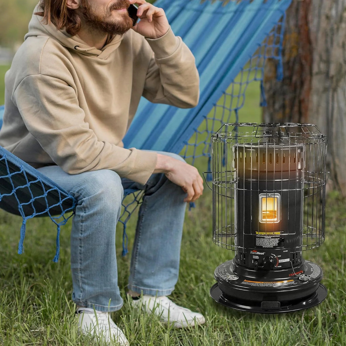 White Portable Kerosene Heater A964