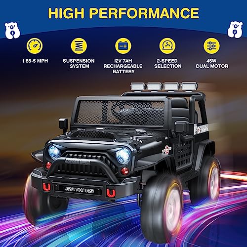 12V 2 Seater Ride On Car with Remote Control K982