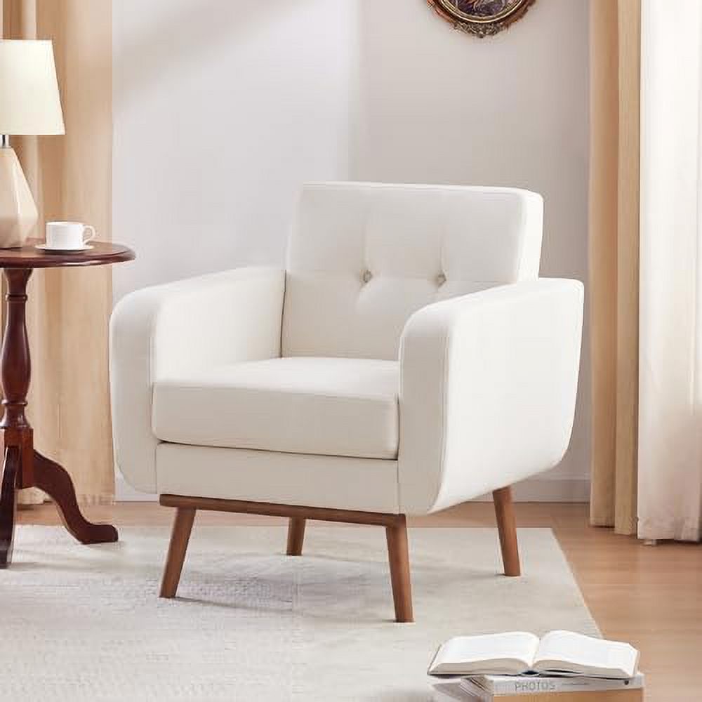 Fabric Accent Chair Button Tufted Upholstered Arm Chair F819182