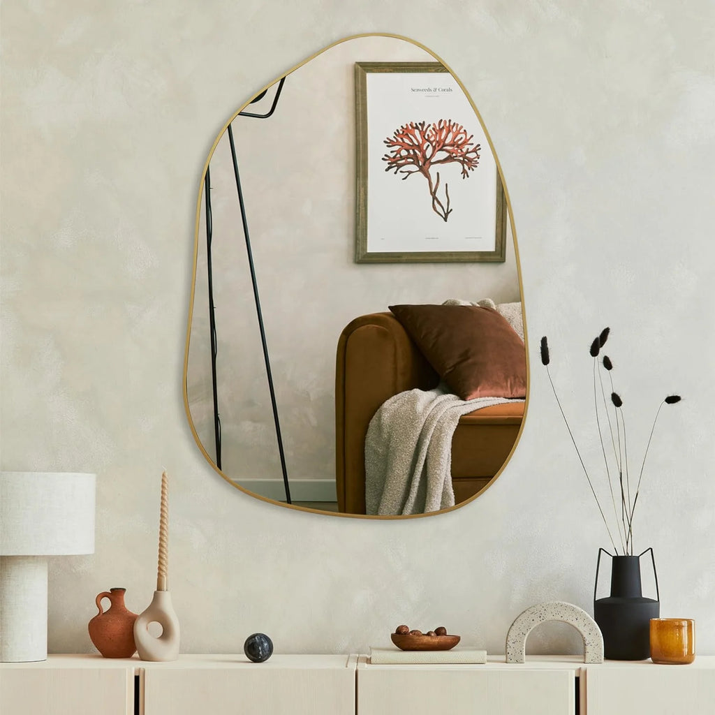 Irregular Asymmetrical Wall Mirror Y94099