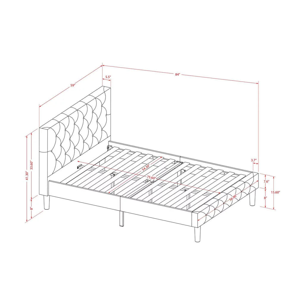 2 Pieces Wood Full Bedroom Set Z91970