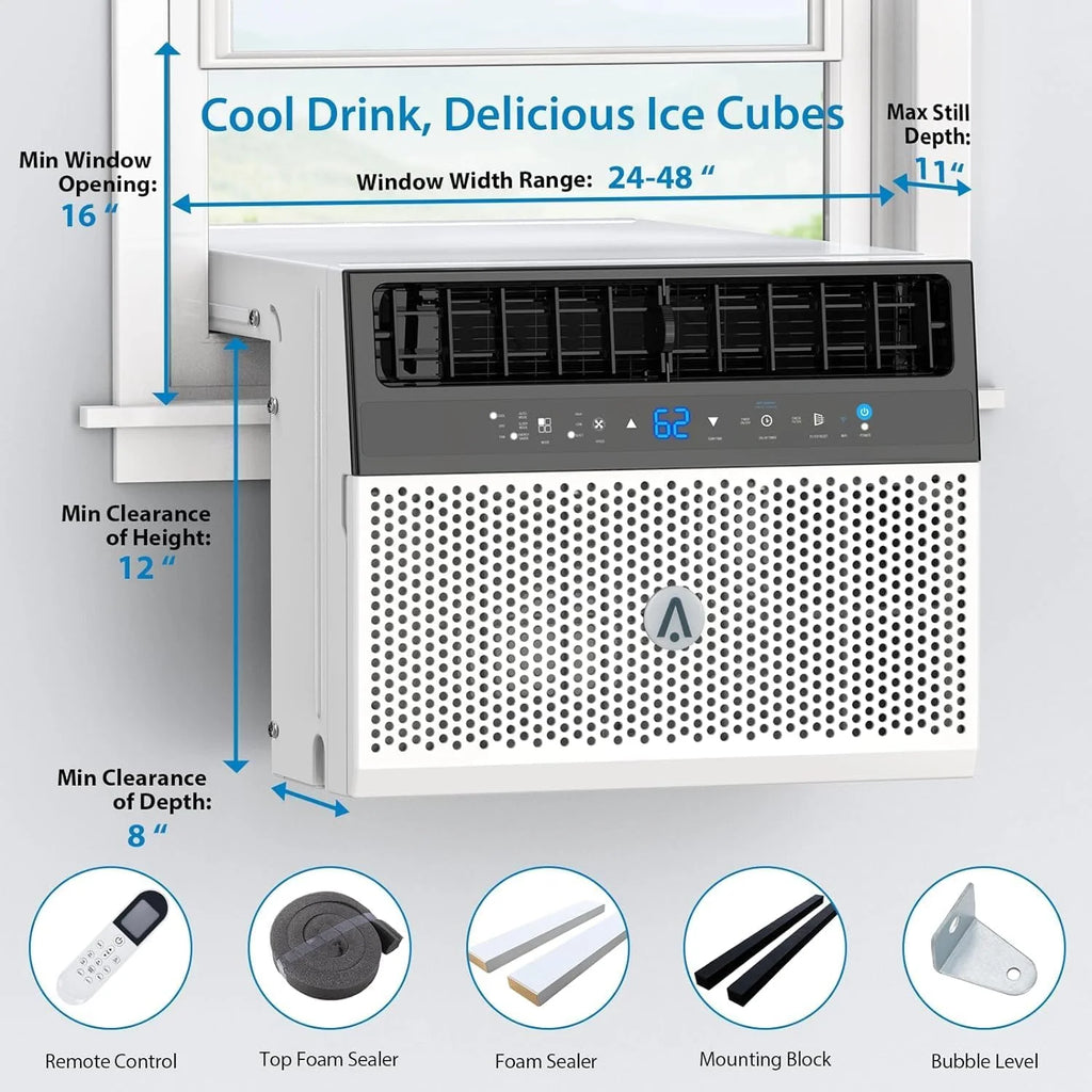 6000 BTU Window Air Conditioner with Remote Control and Washable Filter R5170