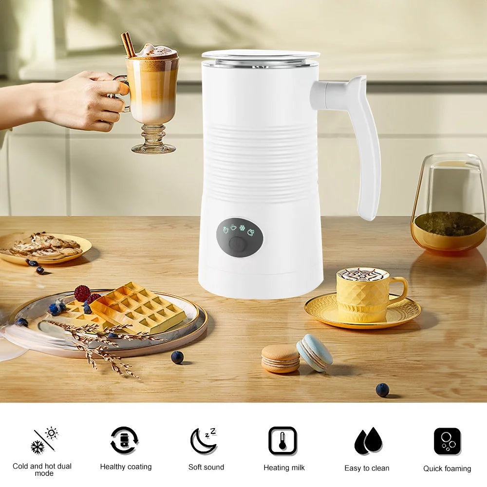 4 in 1 Electric Milk Frother and Steamer 11.84oz Non-Stick K6045