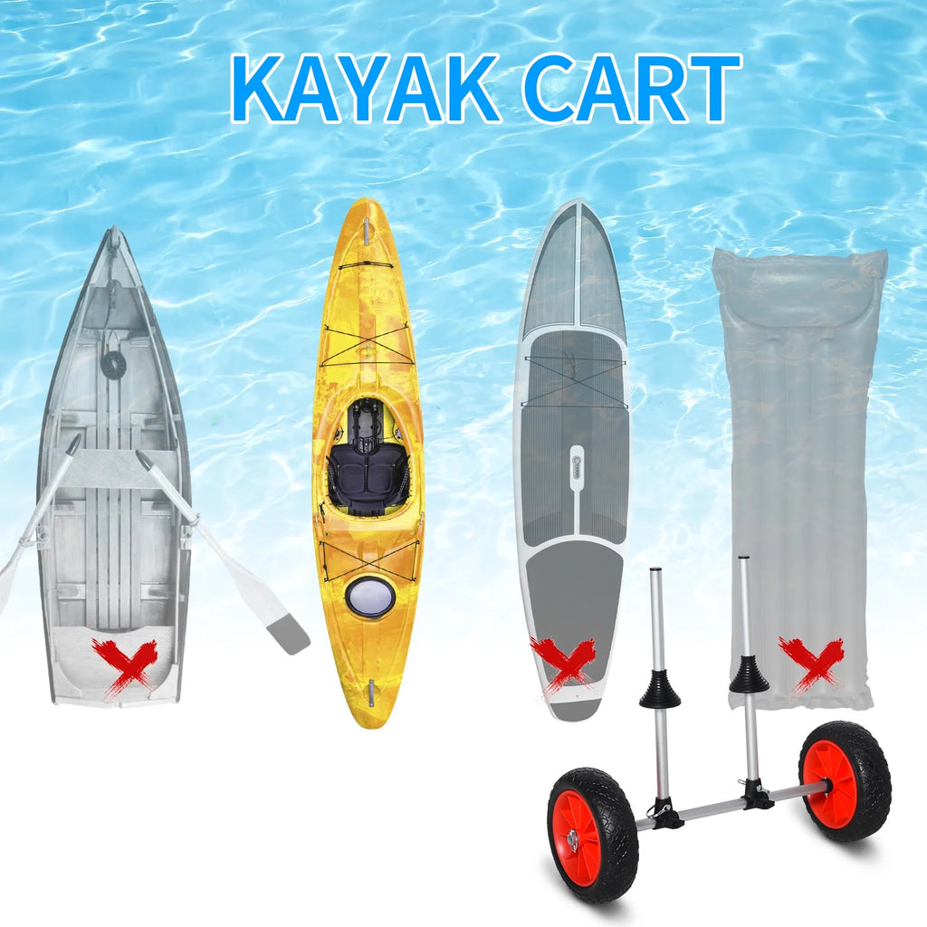 Kayak Cart with Aluminum Frame and Large Tires F4431