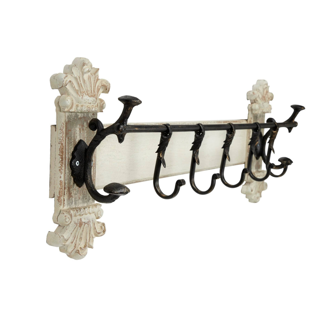 White Metal Vintage Wall Hook T31520