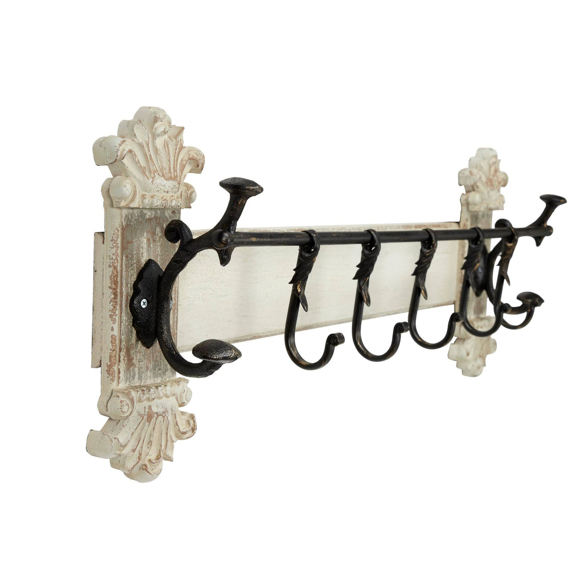 White Metal Vintage Wall Hook T31520