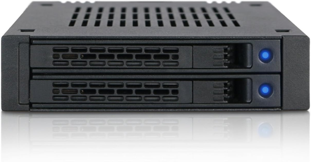 2 x 2.5 SAS/SATA HDD/SSD Mobile Rack for 3.5" Bay V4022