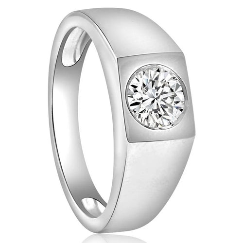 10k White Gold Men's Diamond Wedding Ring D78901