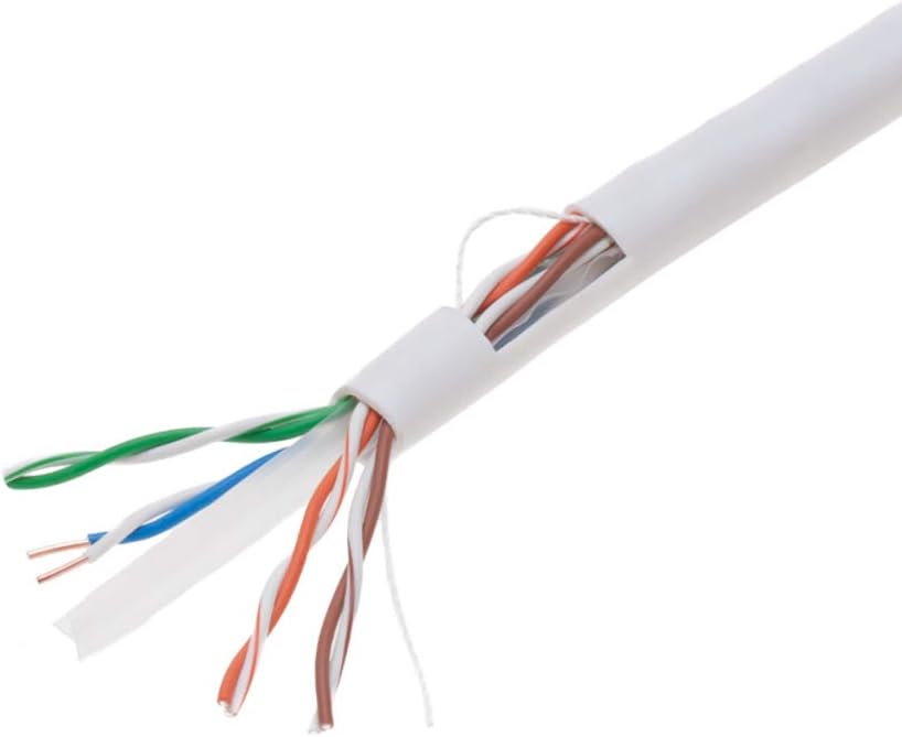 1000ft CAT6 UTP 23AWG RJ45 Ethernet Cable White Z327032