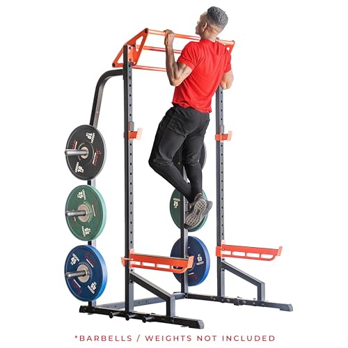 Half Rack Power Cage with J-Hooks and Pull Up Bar S1987