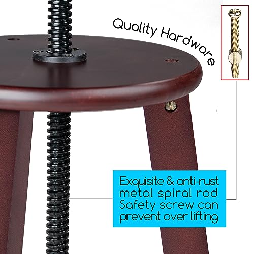 Wooden Drafting Stool with Adjustable Height K143