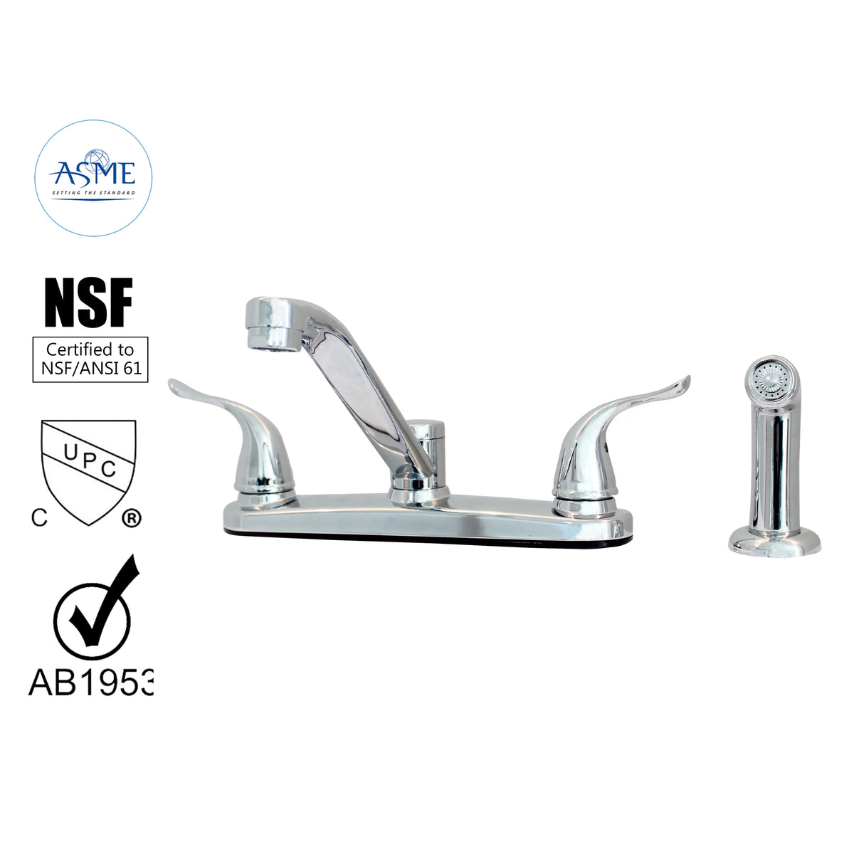 Kitchen Sink Faucet with Side Spray V5378