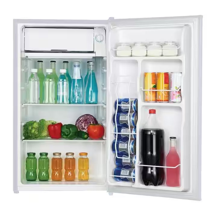 White 3.2 cu. ft. Mini Refrigerator with Compact Freezer J54977