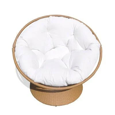 Wide Polyester Swivel Papasan Chair V8813