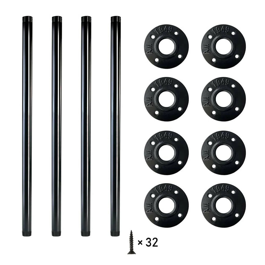 Black Metal Table Legs 4 Pack J124