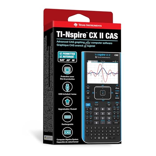 TI-Nspire CX II CAS Graphing Calculator with Color Screen K725