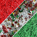 1LB Christmas Crinkle Cut Paper Shred Filler D1482