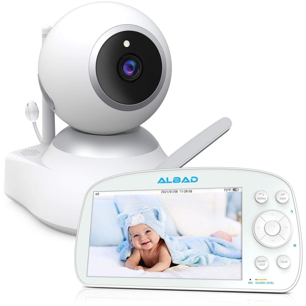 5.5 Screen 1080P HD Video Baby Monitor with Infrared Night Vision W6187