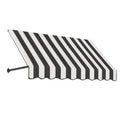 Black/White Stripe Acrylic Fixed Awning E2894