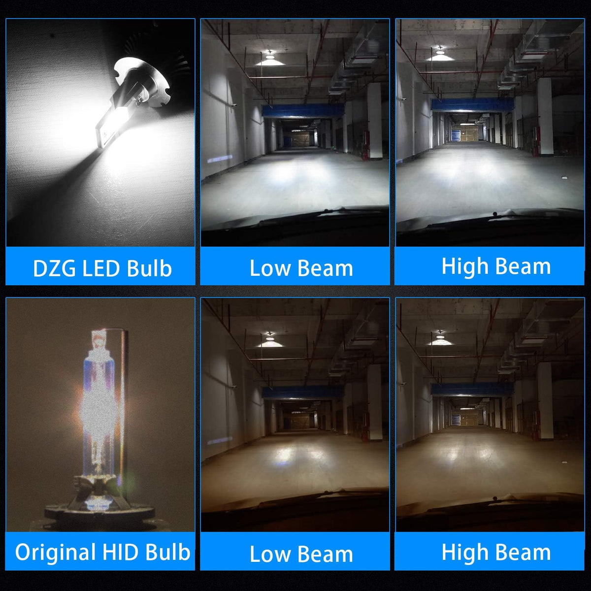 D2S D2R LED Headlight Bulb 6000K 35W Conversion Kit, 1 Pair Pack of 2 A194