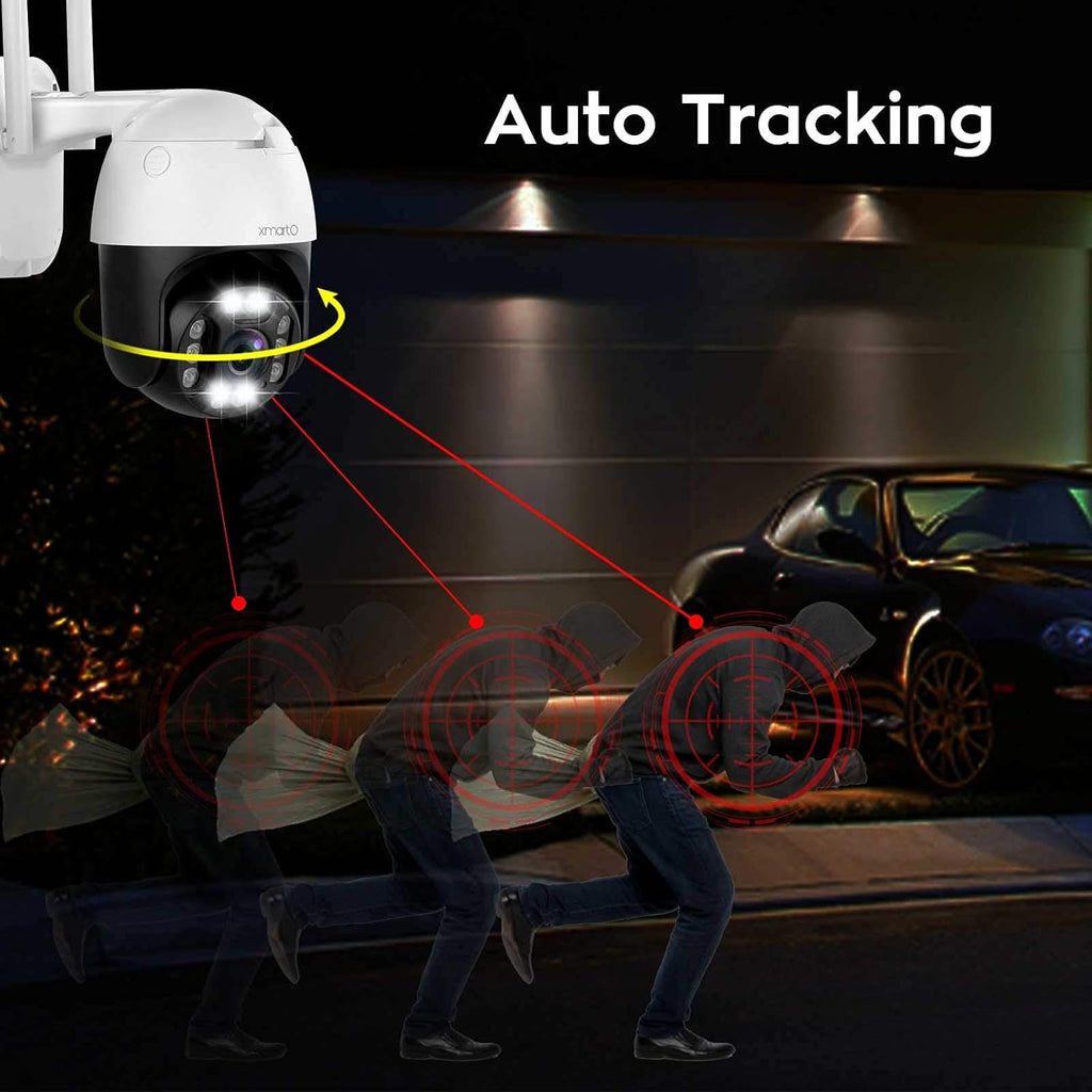 2K Auto-Track Rotation Wireless Security Camera A859946