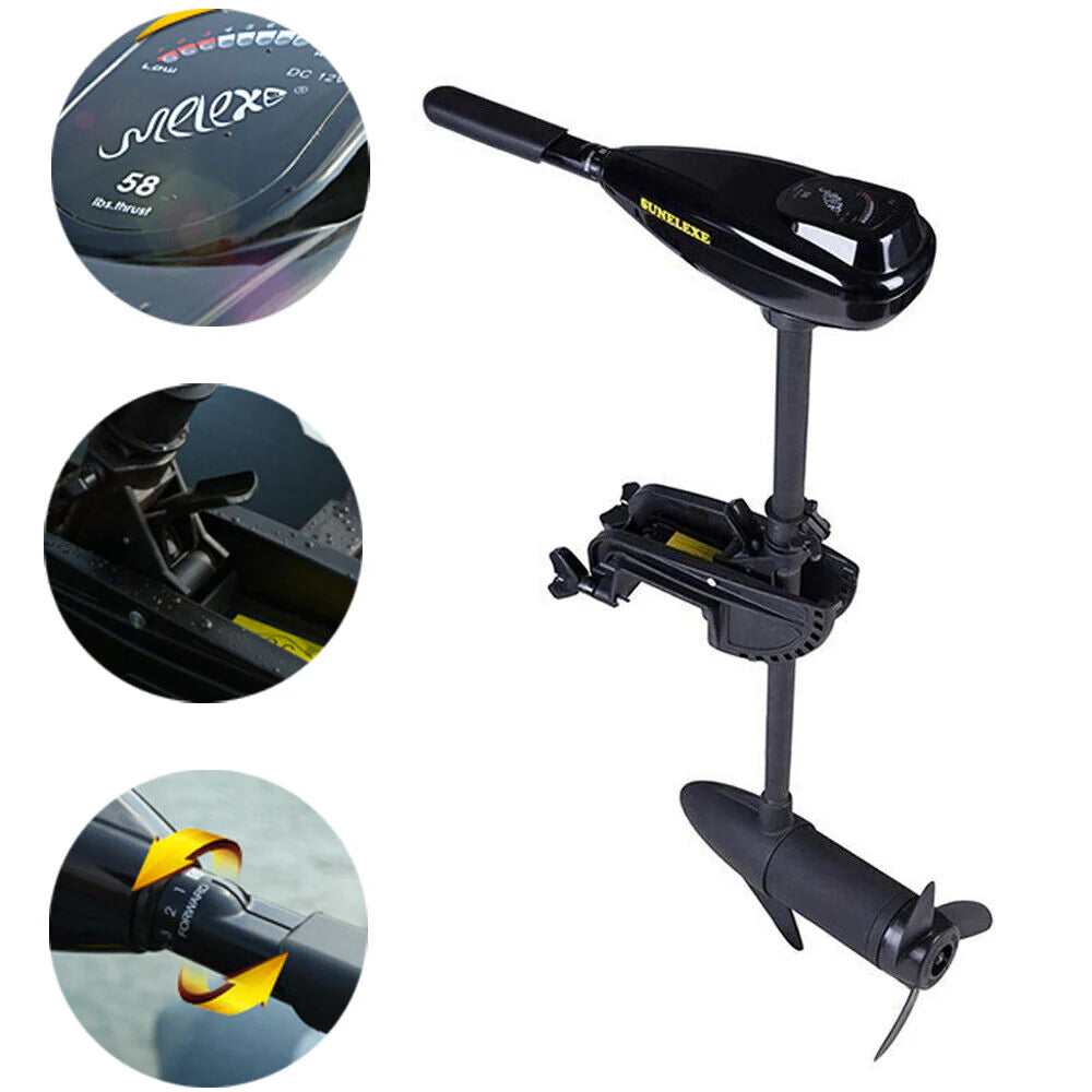 12V Electric Outboard Motor Trolling Engine 58LBS D735952