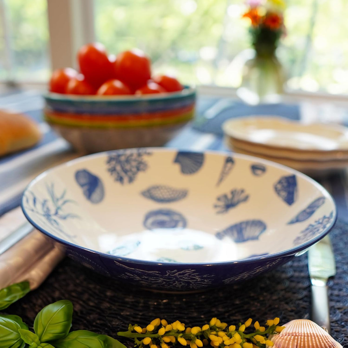 Set of 6 Multicolor 40oz. Bowls Q299710