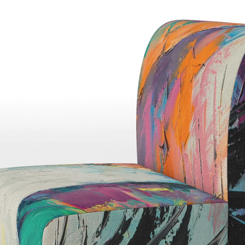 Turquoise Upholstered Accent Chair L163