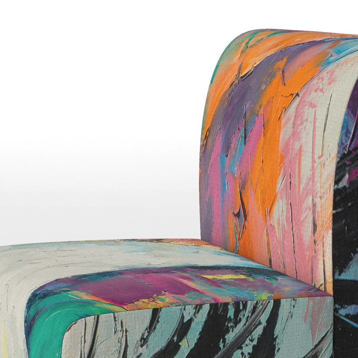 Turquoise Upholstered Accent Chair L163