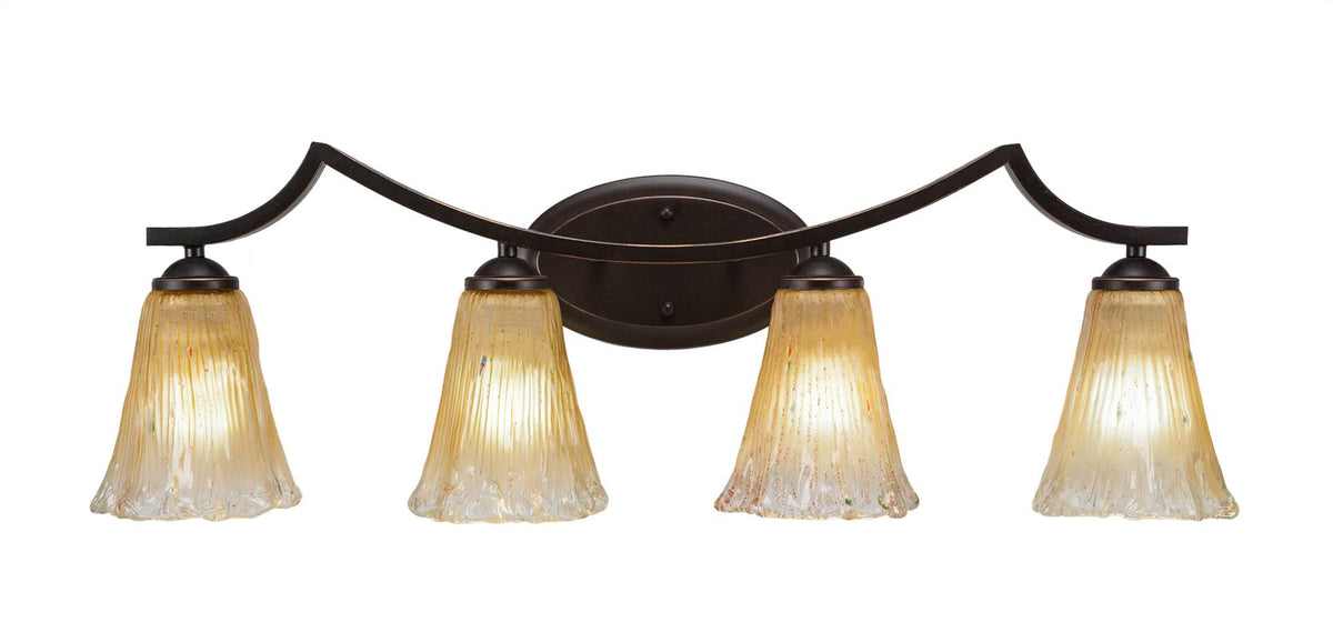 Four Light Bath Bar Dark Granite O565280