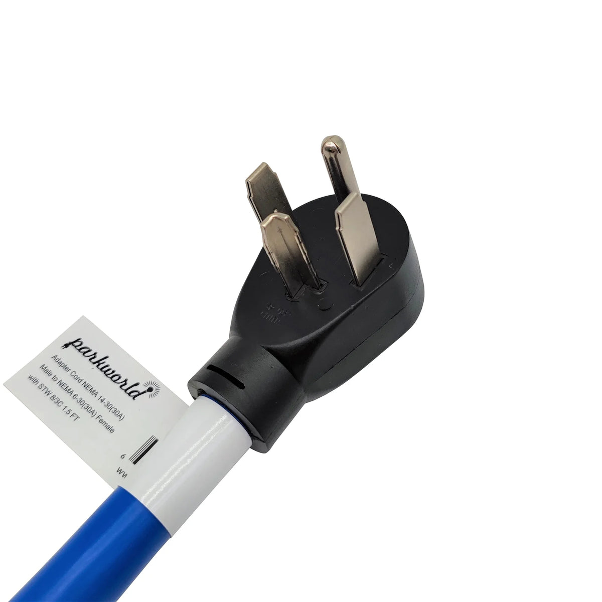 Adapter Cord Dryer 14-30P Male Right Angle to Welder 6-30R Female G220667