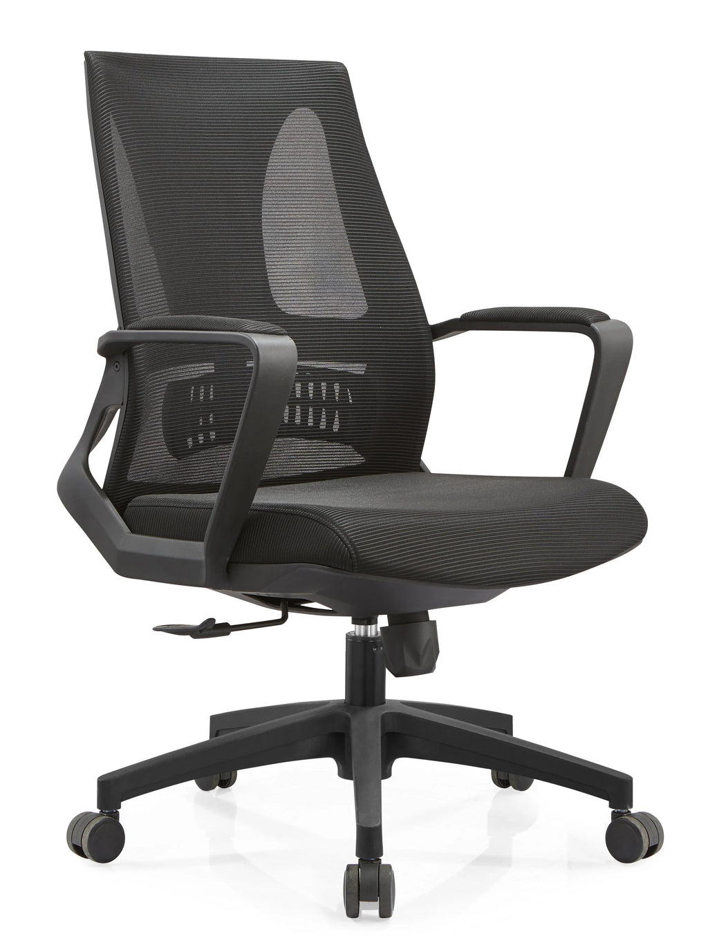Black Reclining Ergonomic Mesh Office Chair with Lumbar Support E20541