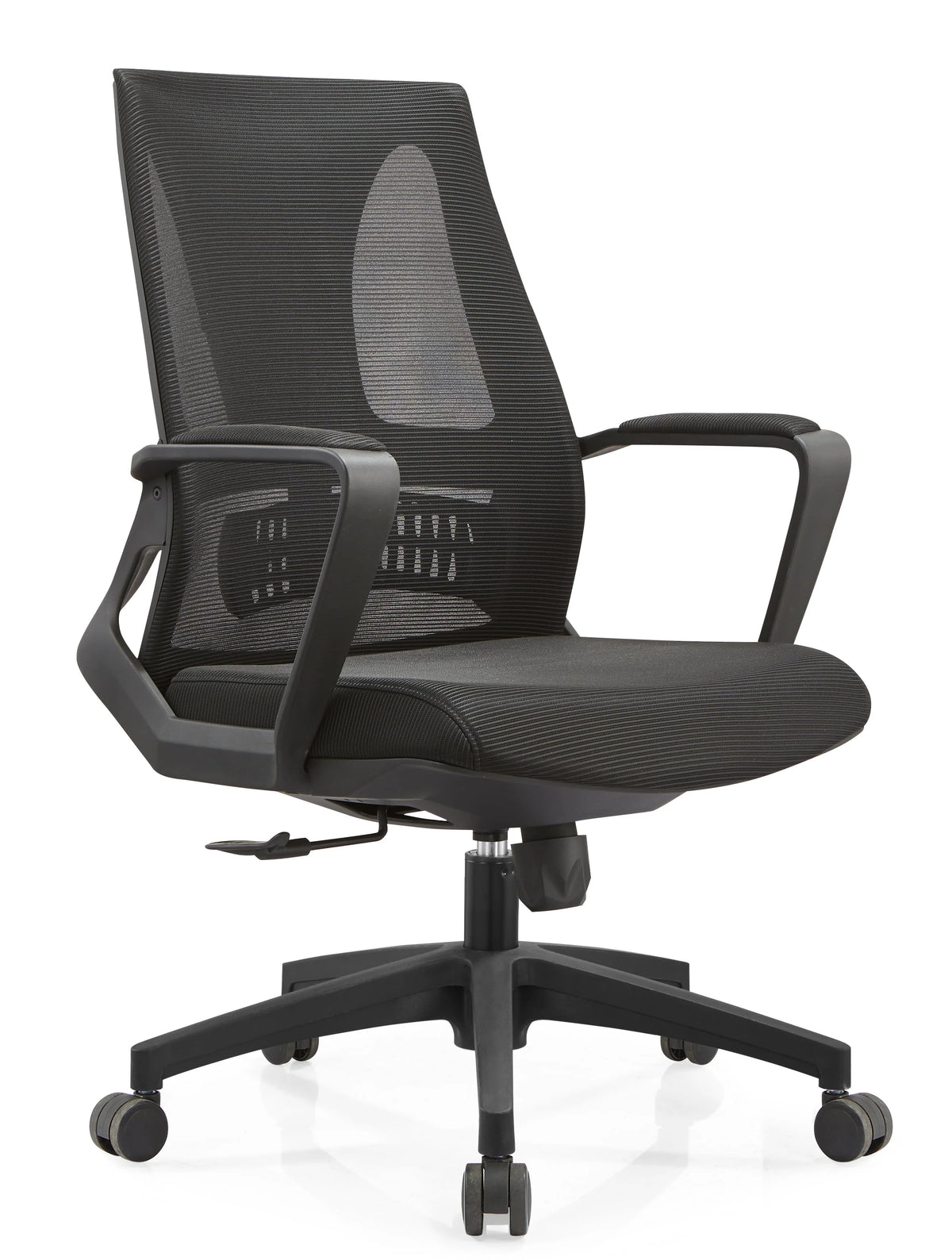 Black Reclining Ergonomic Mesh Office Chair with Lumbar Support E20541