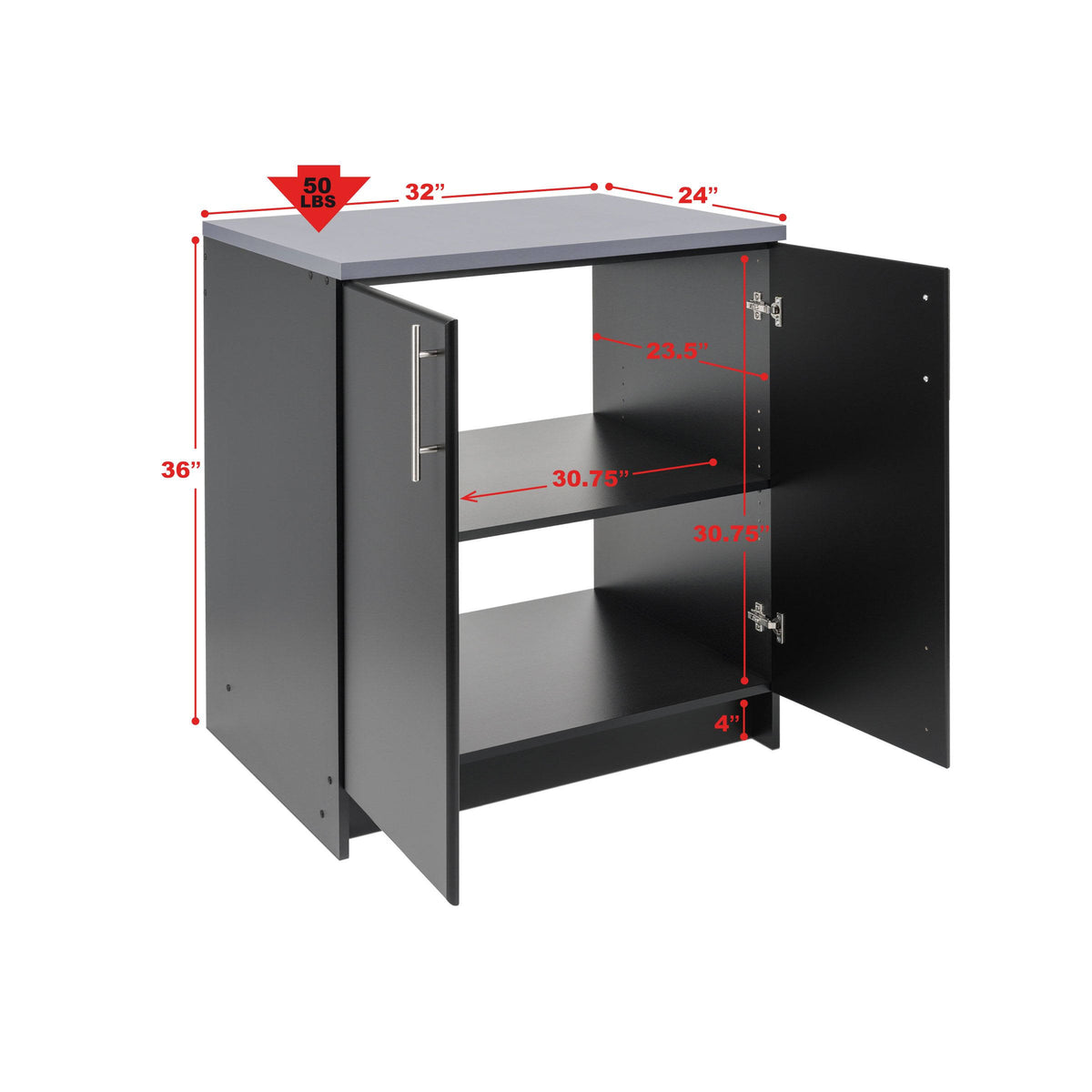 Black Base Cabinet F25091
