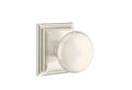 Satin Nickel Dummy Pair Knob with Rosette T50466