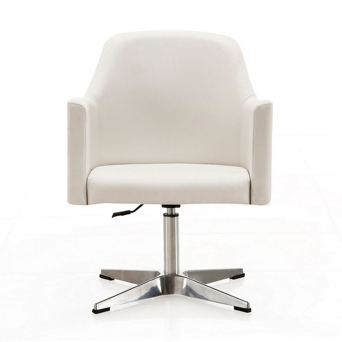White Faux Leather Accent Chair (Set of 2) B198213