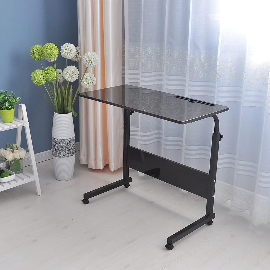 Height Adjustable Sofa Side Table with Wheels W29529