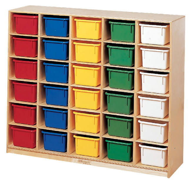 Mobile Cubby with 30-Tray Capacity D1736
