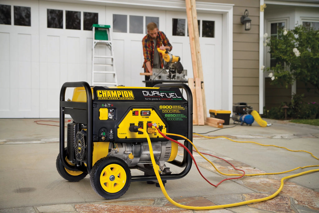 Dual Fuel Portable Generator with Wheel Kit O2196