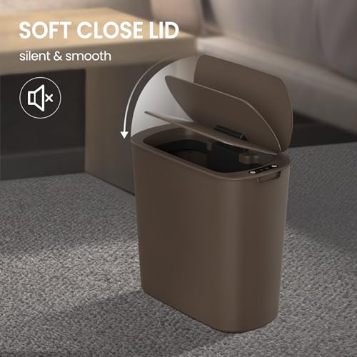 Automatic Motion Sensor 2.6 Gallon Touchless Trash Can White U602981