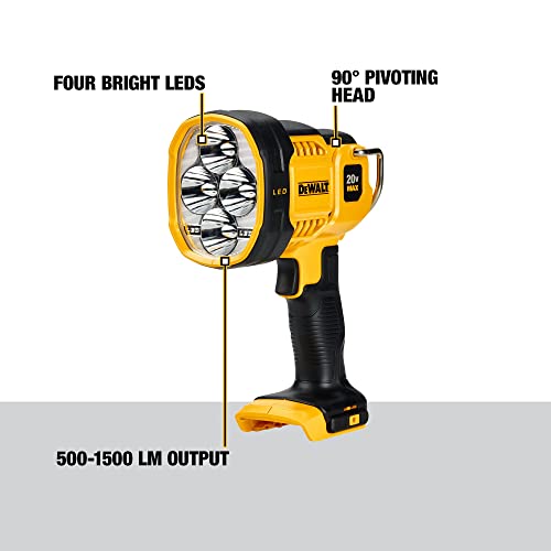 20V MAX LED Work Light, Handheld Spotlight, 1500 Lumens P715