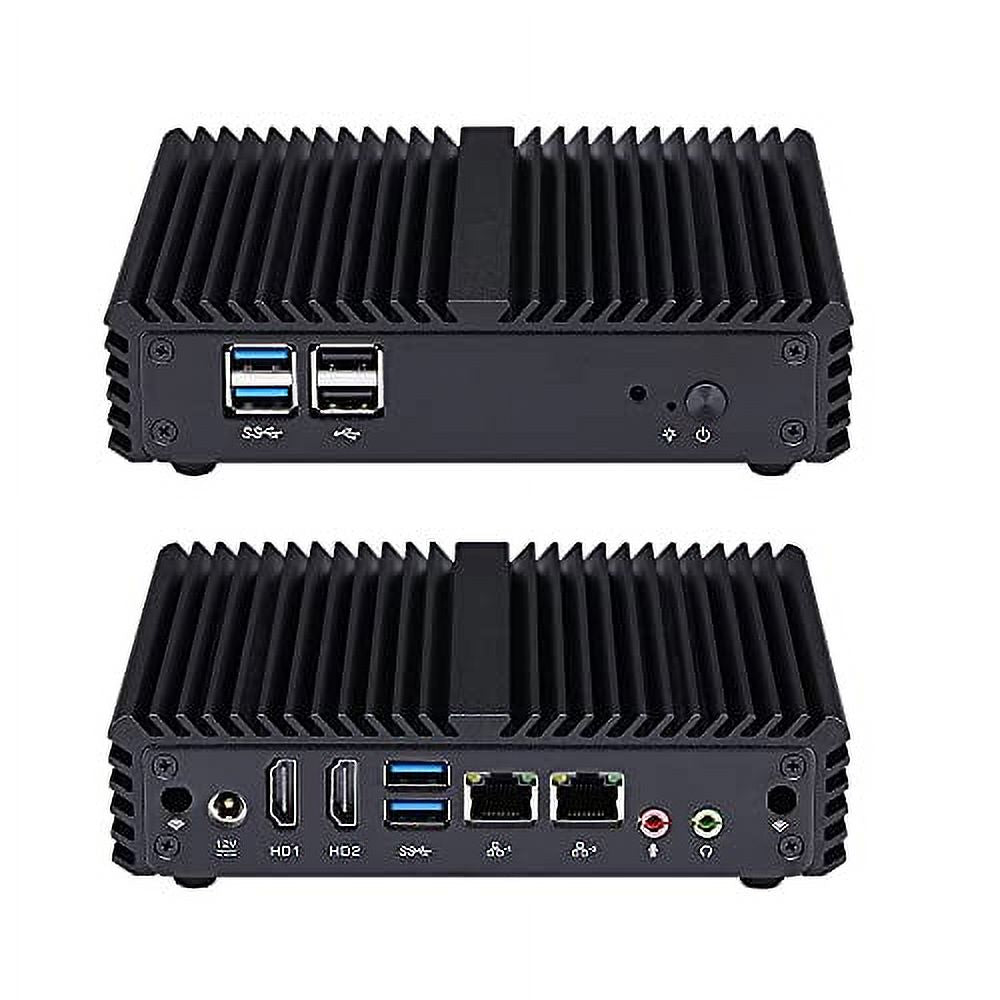 Mini Desktop Computer Fanless Intel Pentium J3710 Quad Core 8GB RAM 128GB SSD P5601