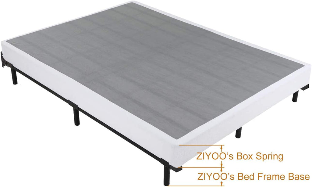 Adjustable Metal Bed Frame with 9-Leg Support E403